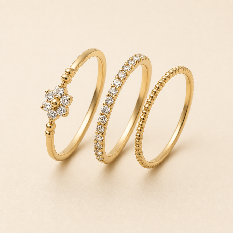 Sona Bridal Ring Stack