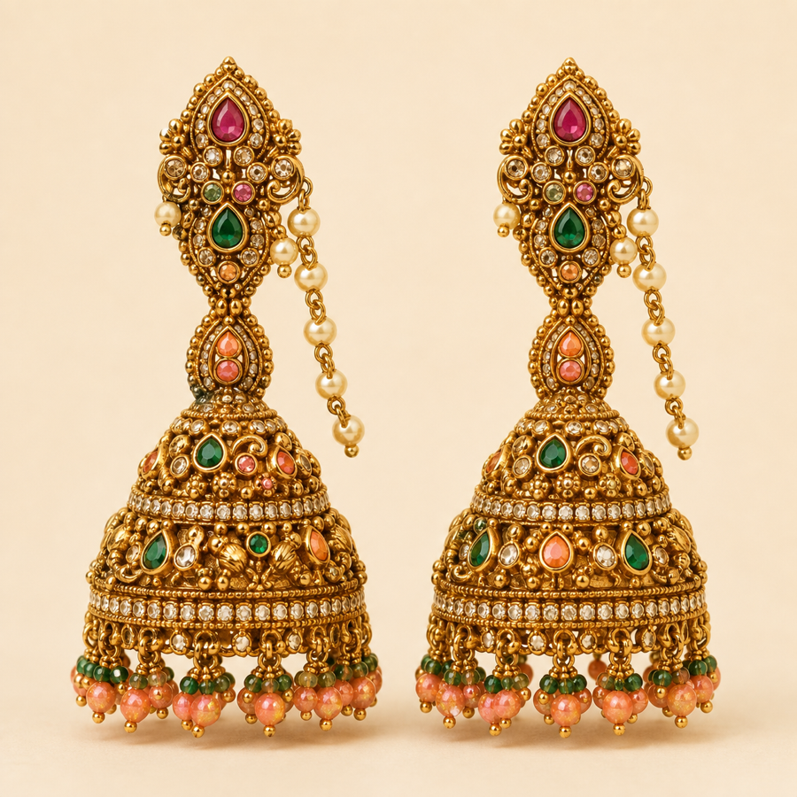Vaidehi Temple Jhumkas